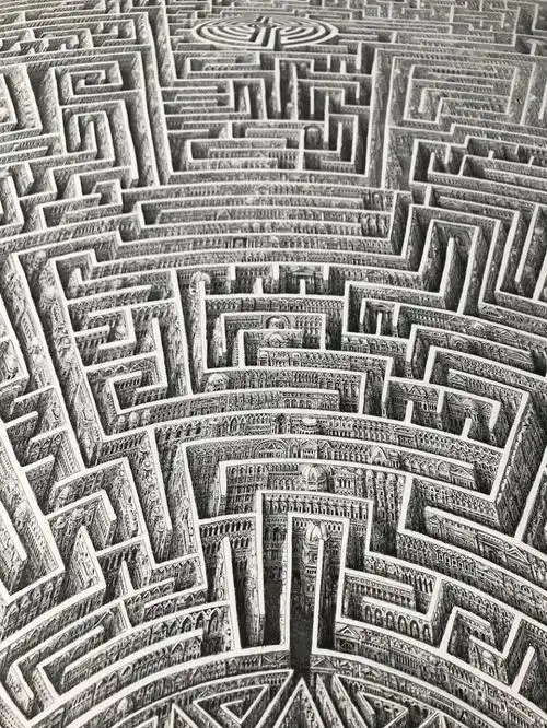 这幅素描耗时1年半画完后直接封神网友眼睛都看不过来