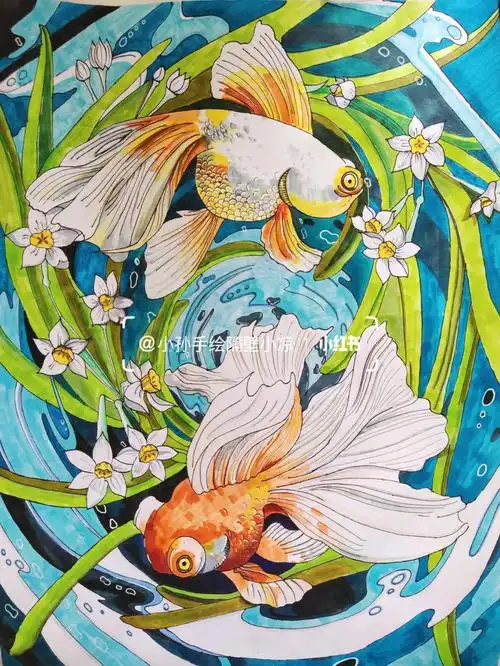 绘画日常  #插画临摹 #马克笔手绘   装饰画