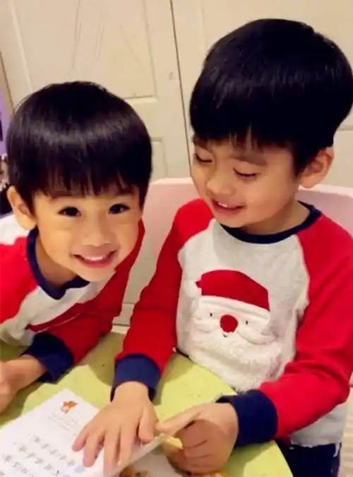 老婆元宵夜晒双胞胎萌照,意外曝光豪宅温馨装修_陈若仪_弟弟_kyson