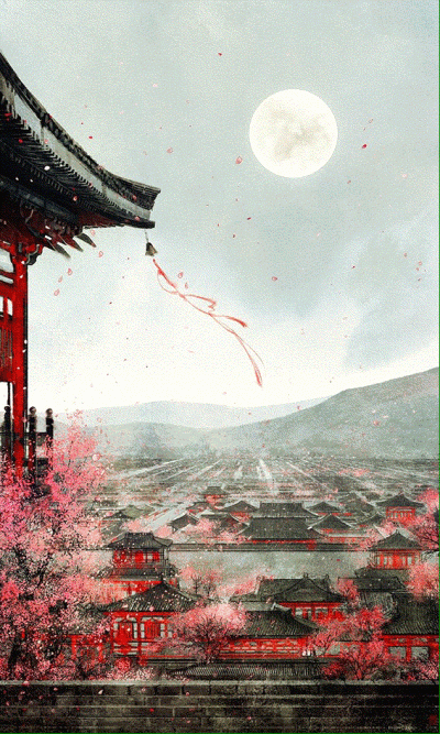 自制动图 古风壁纸"四时