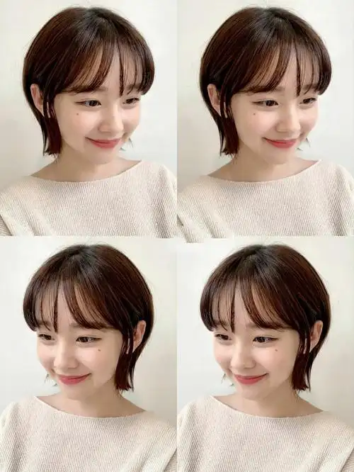减龄5-10岁的少女感短发～圆脸适合显小