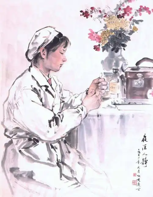 杨之光笔下的医务工作者