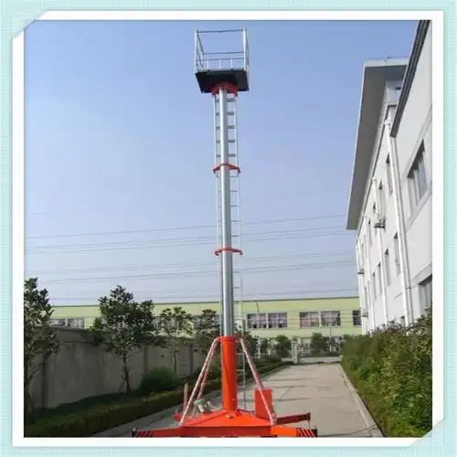 厂家直销30米高空作业平台 套缸式升降机 液压升降平台