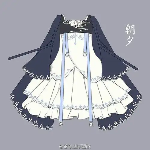 服装设计动漫哥特萝莉lolita古风