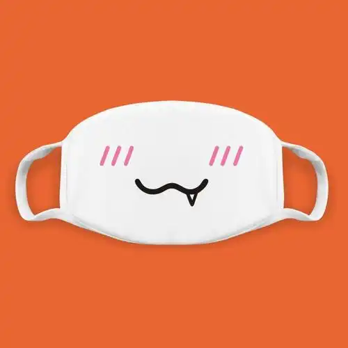 二次元颜表情嘴巴口罩男女个性情侣口罩卡通可爱春夏季防尘防晒