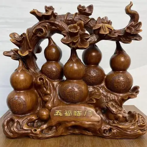 五福临门招财葫芦摆件喜鹊家居客厅电视酒柜装饰品乔迁礼品批发