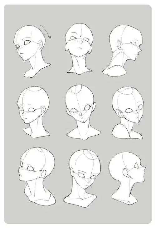 动漫侧脸画法,动漫侧脸画法古风女生(总画不好漫画人物的侧脸)