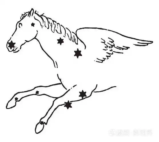 飞马是北方天空中的一个星团以希腊神话中翼马飞马的名字命名复古的