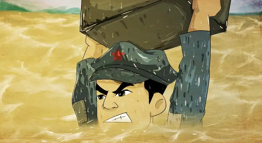 长征漫画故事血战湘江护耳目