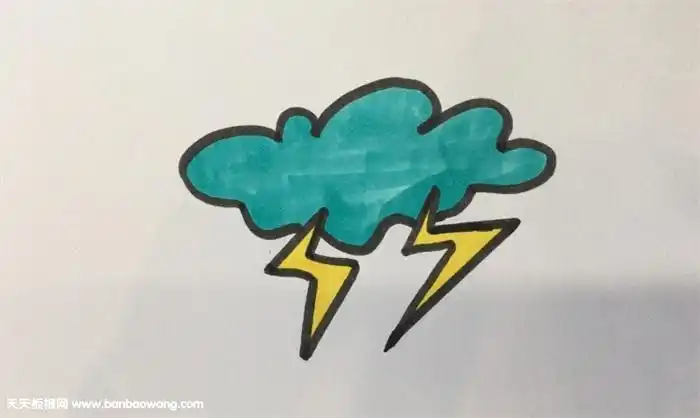 闪电怎么画
