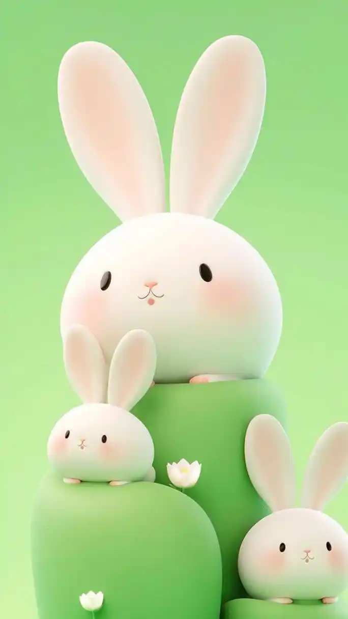 超可爱的q版小兔子#素材