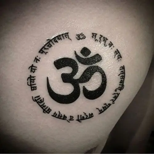 纹身梵文图案多款黑笔画有创意的梵文纹身图案