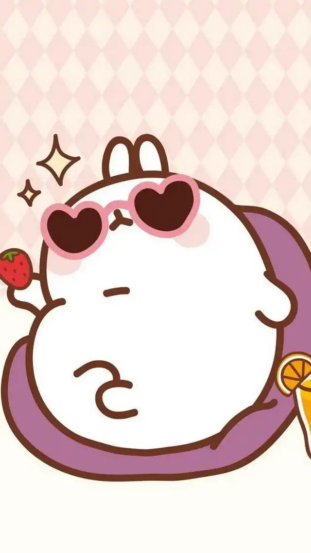 可爱胖兔大iphone 5手机高清壁纸,卡通,卡通,可爱胖兔,手机壁纸,640x