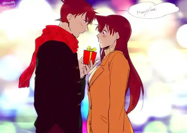 名侦探柯南:工藤新一&毛利兰的高甜互动,请你俩原地结婚