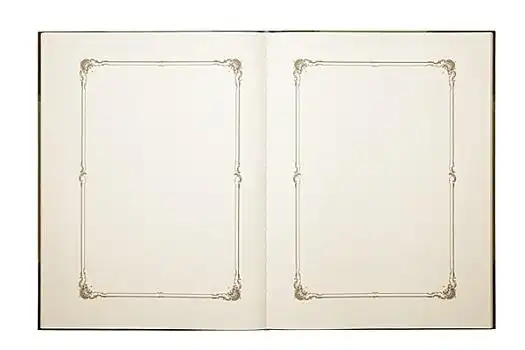 翻开,老,留白,书本,隔绝,白色背景