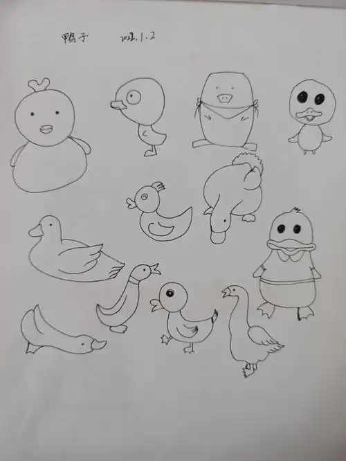第100天画画鸭子08