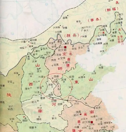 明清时,直隶大名府像只"大脚"伸入河南,山东之间,为何会这样