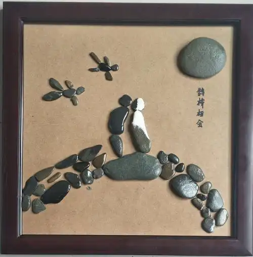 精美的石头会唱歌!(二,石头贴画)