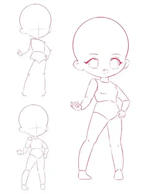 阿肯绘q版  #阿肯绘q版打卡  #阿肯绘21天人体打卡  #q版人物