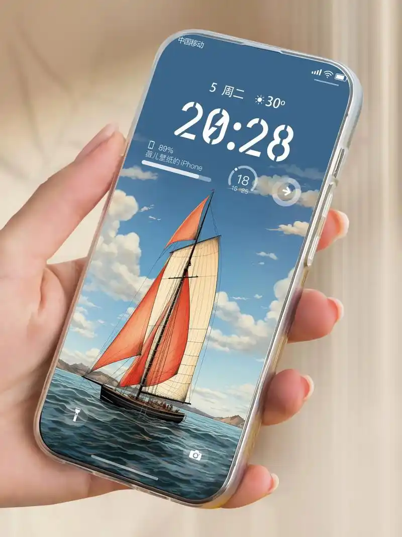 每日壁纸|扬帆起航3|帆船系列77 挂起红帆启航,今后必定红红火火