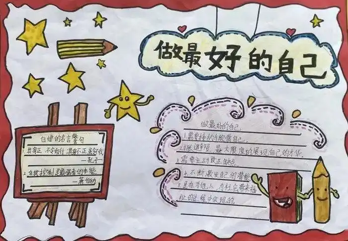 做最好的自己为主题的手抄报