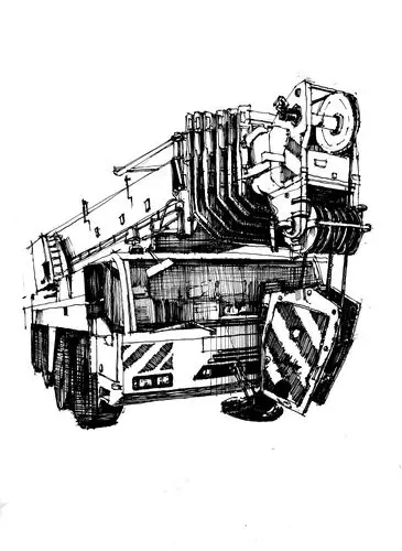 起重机模型构建与塑造|工业/产品|工业用品/机械|樱椛树 - 原创作品