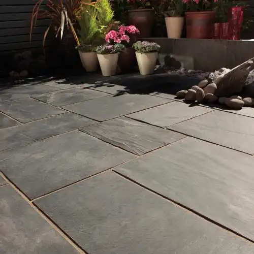 天然青石板别墅庭院花园地砖户外仿古文化石室外防滑耐磨地面石材