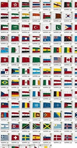 关键词:109个国家及地区飘动旗帜矢量素材 国旗 飘动 国家 109 标识