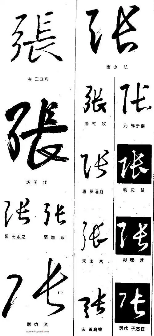 张字怎么写好看啊?