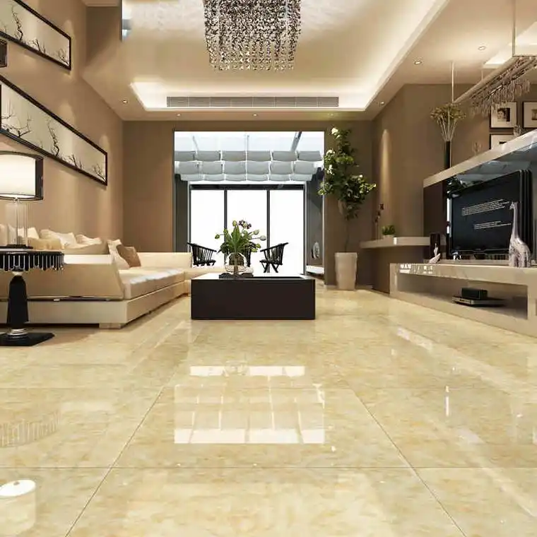 细腻客厅抛釉地砖装修效果图,色彩浓郁或华丽,一般用来卧室,大堂,大厅