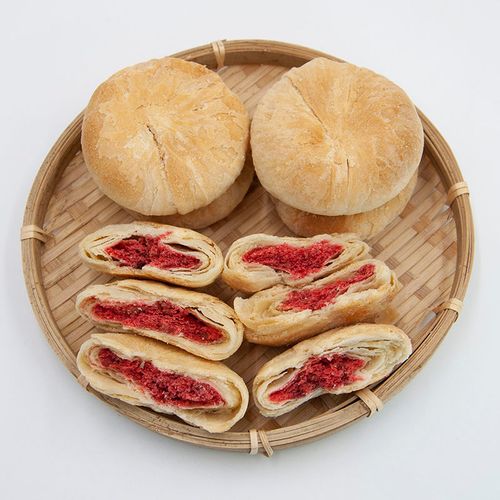 云南昆明特产鲜花饼玫瑰饼馅饼传统糕点千层酥饼早餐厂家直发包邮