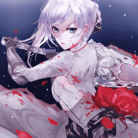 壁纸截图《白雪と血の姫动态壁纸》是一款非常特别的动漫美少女壁纸