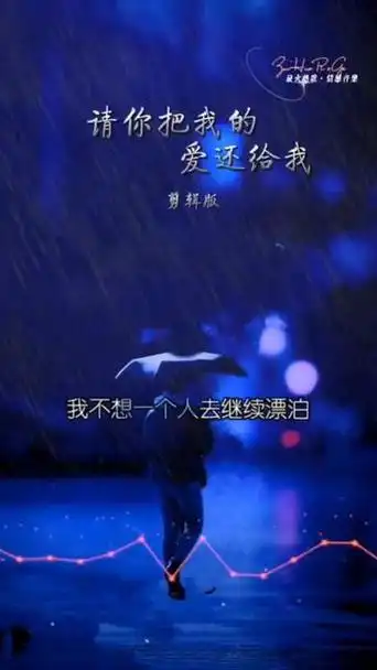 伤感的情歌伤感的人 #痴心的人守着无情的夜#请你把我的爱还给我