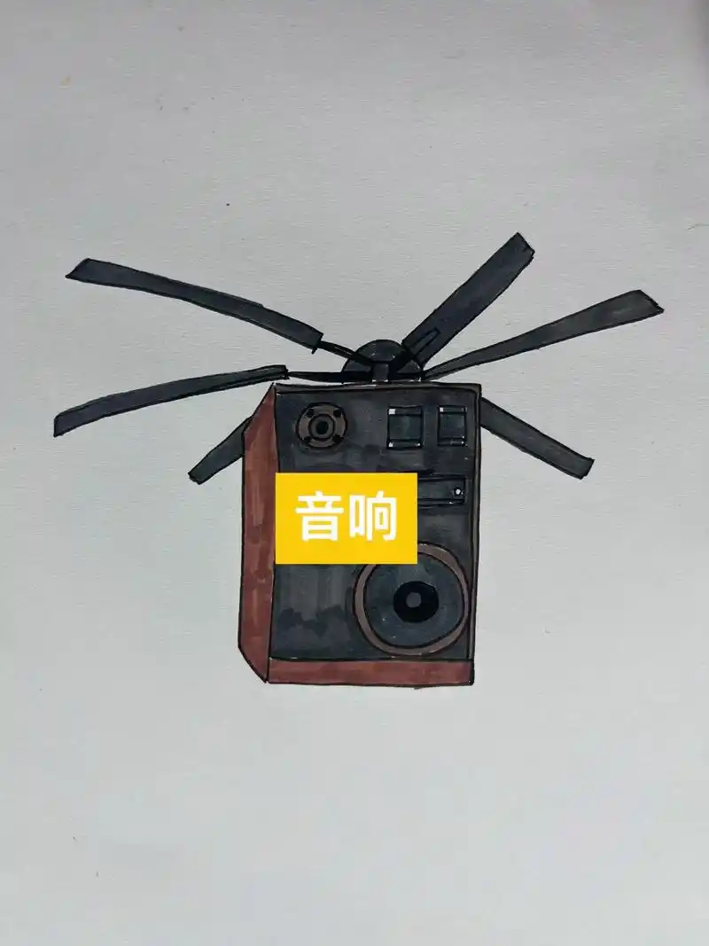 简笔画 #音响人#电视人#马桶人 - 抖音