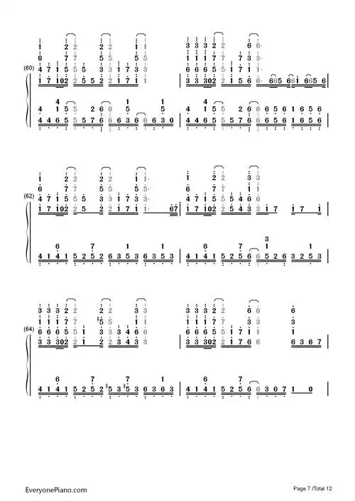 光るなら-四月是你的谎言op1双手简谱预览