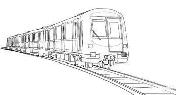 地铁的简笔画地铁的简笔画带颜色