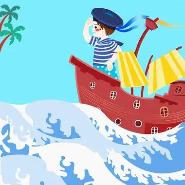 夏天航海航海日人物素材