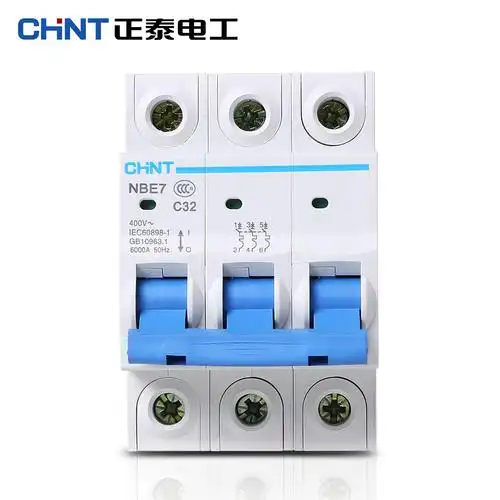 产品:正泰 小型断路器 家用空开 3p 32a 空气开关 c32 断路器原价:61