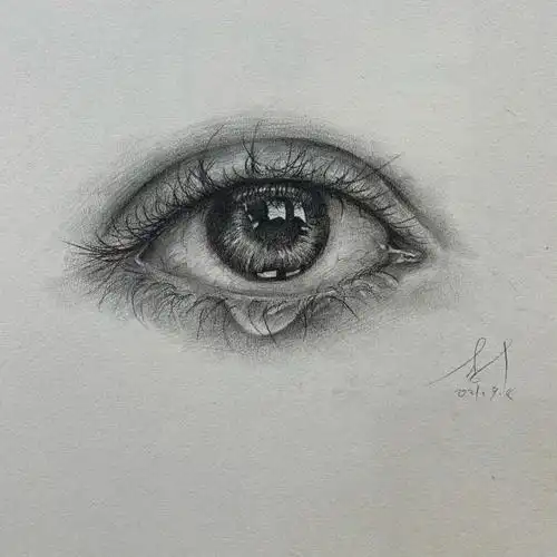 今天画了一只眼睛