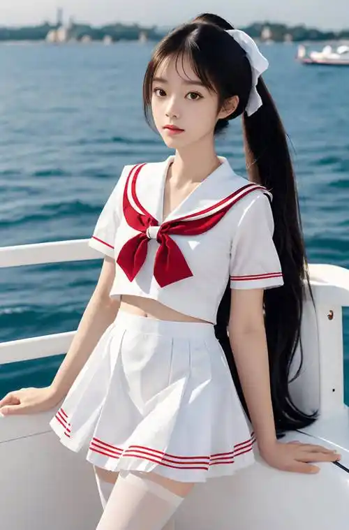 身穿白色jk水手服,美女小姐姐完美的身材和外貌让人心动不已_外表