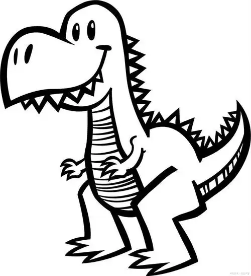 霸王龙简笔画霸气怎么画