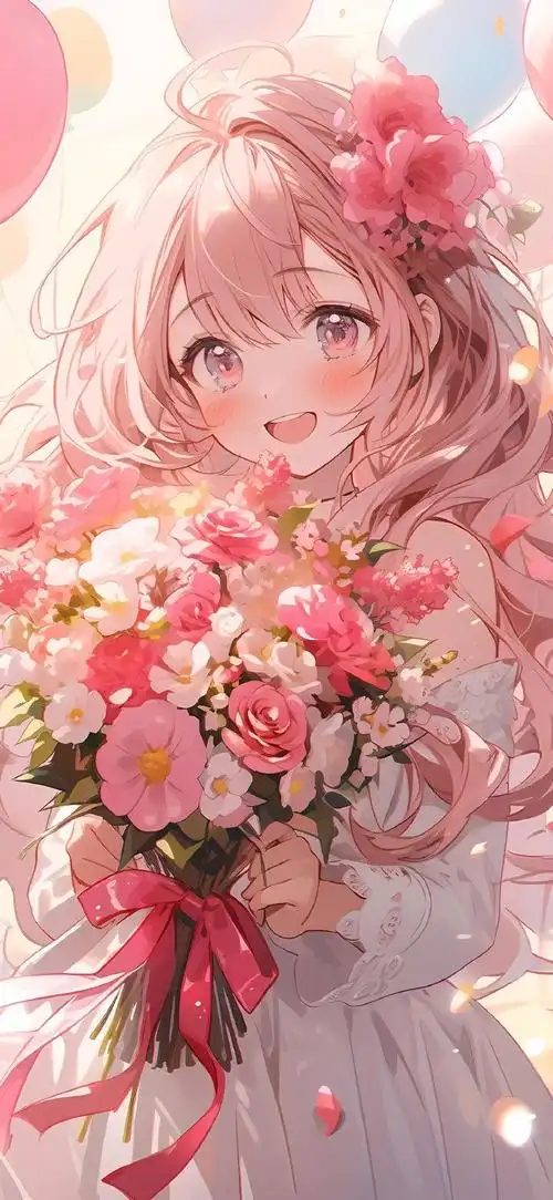 二次元唯美少女插画#ai绘画##高清壁纸精选