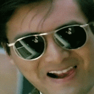 贱兮兮周润发挑眉色勾引gif动图_动态图_表情包下载_soogif