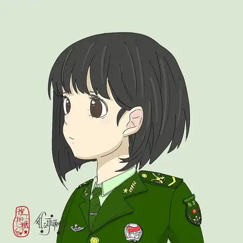 画个小女兵