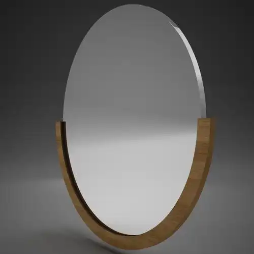 椭圆形镜子fbx模型下载| turbosquid