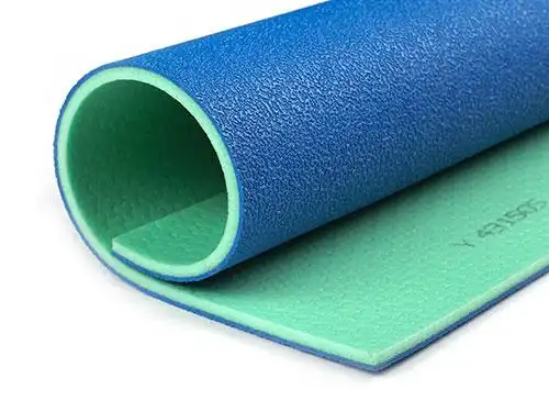 0mm蓝色水晶沙运动地胶 - 塑胶运动地板_pvc运动地板_硅pu篮球场_篮球