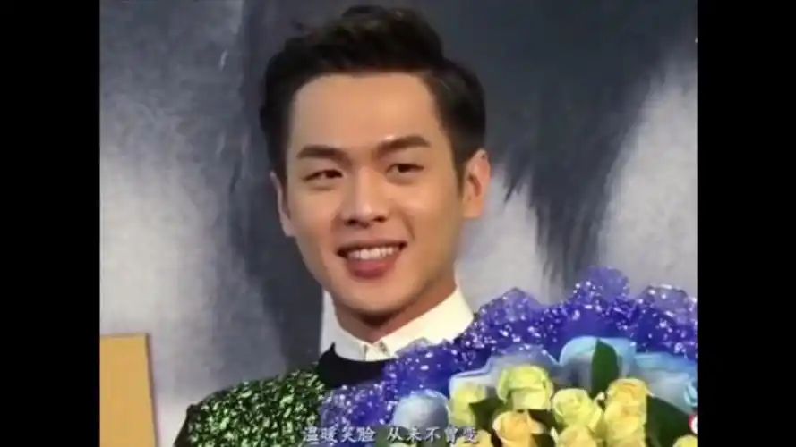 2014年张若昀粉丝见面会,那时候很嫩,很原生态,感觉后来做了烤瓷牙