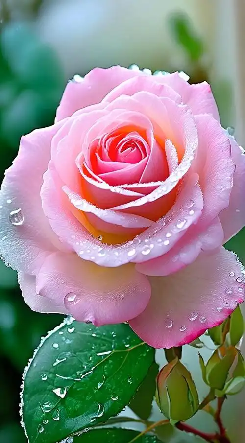 粉色玫瑰(小清新手机静态壁纸) - 小清新手机壁纸下载 - 元气壁纸