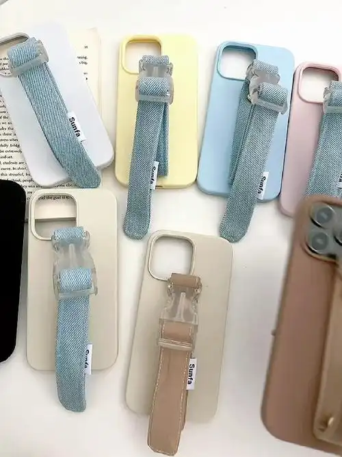 白鹿同款牛仔蓝液态硅胶手机壳