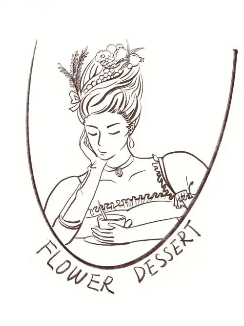 线稿深化精致的法式宫廷甜点店logoday14